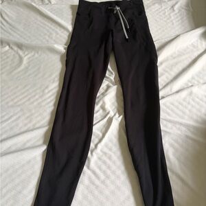 90 Degree By Reflex Black Leggings with Drawstring